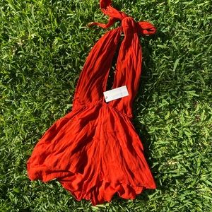 Indah deep v romper